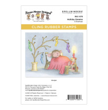 House Mouse Cling Rubber Stamp - Holiday Dreams