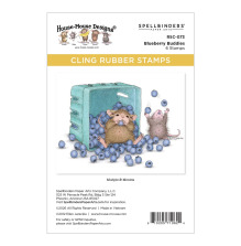 House Mouse Cling Rubber Stamp - Blueberry Buddies