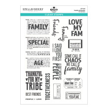 Spellbinders Clear Stamp Set by Esther Glas - Family &amp; Friends