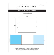 Spellbinders Pre-Cut Card Blanks - Double Slider Card