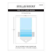 Spellbinders Pre-Cut Card Blanks - Waterfall Kinetic Card