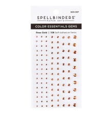 Spellbinders Essentials Gems 108/Pkg - Rose Gold