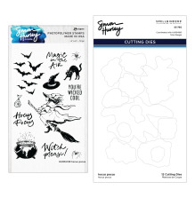 Spellbinders Stamp &amp; Die Set By Simon Hurley - Hocus Pocus