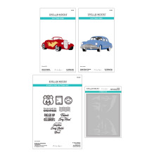 Spellbinders Stamp, Die &amp; Stencil Bundle - Classic Road Legends 2.0