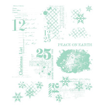 Sizzix Clear Stamps Set by 49 And Market - Holiday Textures 667181