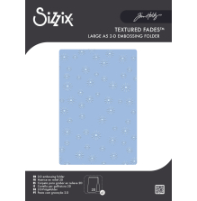 Tim Holtz Sizzix 2D Texture Fades A5 Embossing Folder - Vault Sparkle Stars 667250