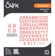Sizzix Thinlits Dies by Vicki Boutin - Mini Bold Alpha 667198