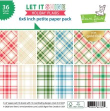 Lawn Fawn Petite Paper Pack 6X6 - Let it Shine Holiday Plaids LF4247