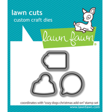 Lawn Fawn Dies - Cozy Dogs Christmas Add-On LF4254