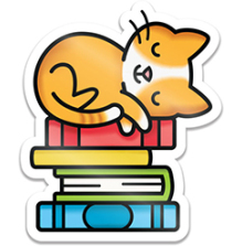 Lawn Fawn Vinyl Sticker - Book Stack LF4284