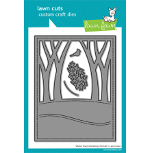 Lawn Fawn Dies - Winter Forest Backdrop: Portrait LF4276