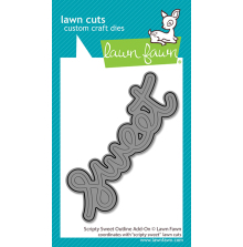 Lawn Fawn Dies - Scripty Sweet Outline Add-On LF4275