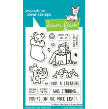 Lawn Fawn Clear Stamps 3X4 - A Mice Christmas LF4265