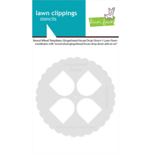 Lawn Fawn Templates - Reveal Wheel Gingerbread House Drop-Down LF4263