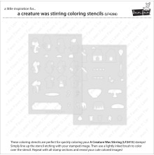 Lawn Fawn Coloring Stencils - A Creature Was Stirring LF4286