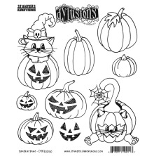 Dylusions Cling Stamps 8.5X7 - Pumpkin Paws DYR10050