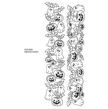 Dylusions Cling Stamps 8.5X7 - Halloween Borders DYR10054