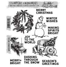 Tim Holtz Cling Stamps 7X8.5 - Wonderment CMS504