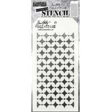 Tim Holtz Layered Stencil 4.125X8.5 - Retro Diamond THS192