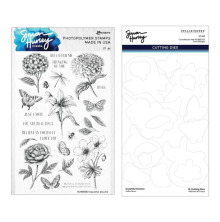 Spellbinders Clear Stamp + Die Set By Simon Hurley - Beautiful Blooms