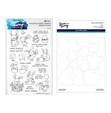 Spellbinders Clear Stamp + Die Set By Simon Hurley - Easter Bunnies