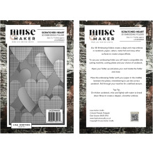 Lisa Horton Crafts Muse &amp; Maker 3D Embossing Folder - Scratched Heart