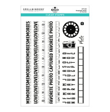 Spellbinders Clear Stamp Set by Esther Glas - Keepsake Strips