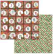 49 And Market Jolly Jingles Cardstock 12X12 - Advent