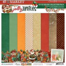 49 And Market Solid Collection Pack 12X12 - Jolly Jingles Solids