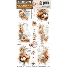 49 And Market Rub-On Transfer Set 6X12 - Season�s Bounty Essential