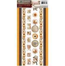 49 and Market Cello Stickers - Season�s Bounty