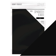 Tonic Studios Craft Perfect Smooth Card A4 5/Pkg - Black 9569E