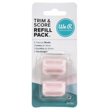We R Makers Trim &amp; Score Board Titanium Replacement Blades - 2 pack