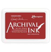 Ranger Archival Ink Pad Wendy Vecchi - Red Geranium