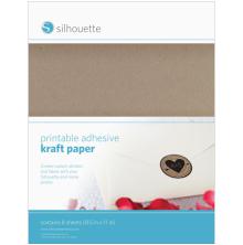 Silhouette Printable Kraft Sticker Paper 8.5X11 10/Pkg