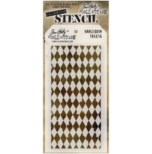 Tim Holtz Layered Stencil 4.125X8.5 - Harlequin  THS016