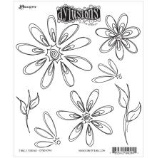Dylusions Cling Stamps 8.5X7 - Fancy Florals
