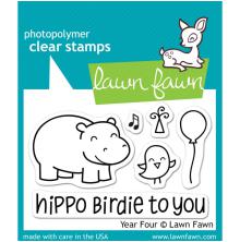 Lawn Fawn Clear Stamps 2X3 - Year Four LF655