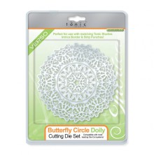 Tonic Studios Intrica Die Butterfly Circle Doily  Item 581e UTGENDE