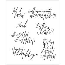 Tim Holtz Cling Stamps 7X8.5 - Handwritten Holidays 2 CMS209