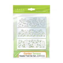 Tonic Studios Garden Terrace Header Fold Die Set  Item 597e UTGENDE