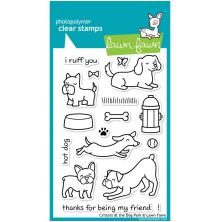 Lawn Fawn Clear Stamps 4X6 - Critters At The Dog Park LF515