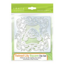 Tonic Studios Intrica Twined Lily Square Die Set - 589E