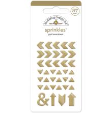 Doodlebug Glossy Enamel Adhesive Sprinkles 37/Pkg - Gold Arrows UTGENDE