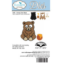 Elizabeth Craft Metal Dies By Karen Burniston - Honey The Bear UTGENDE