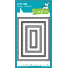 Lawn Fawn Custom Craft Die - Small Stitched Rectangle