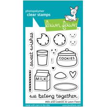Lawn Fawn Clear Stamps 3X4 - Milk And Cookies LF725