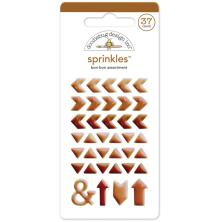 Doodlebug Glossy Enamel Adhesive Sprinkles 37/Pkg - Bon Bon Arrows UTGENDE