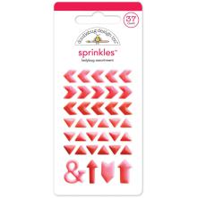 Doodlebug Glossy Enamel Adhesive Sprinkles 37/Pkg - Ladybug Arrows UTGENDE