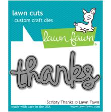 Lawn Fawn Dies - Scripty Thanks  LF690